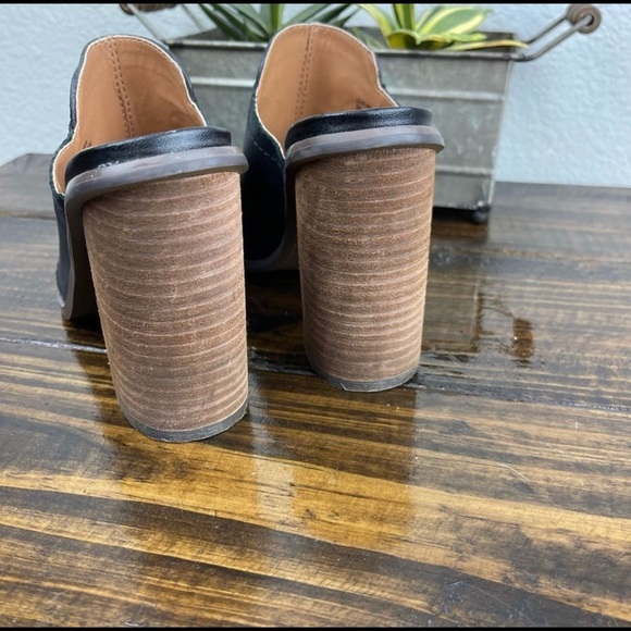 Kelsi Dagger KDB Stacked Heel Mules sz 6.5 - Picture 6 of 6